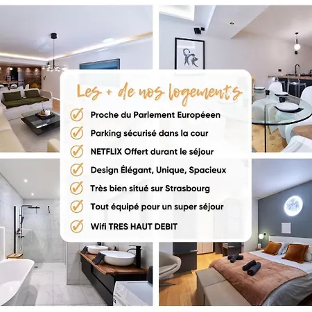 아파트 Le Luxury Loft - Parlement Europeen L Parking L Netflix - Spacieux & Unique *